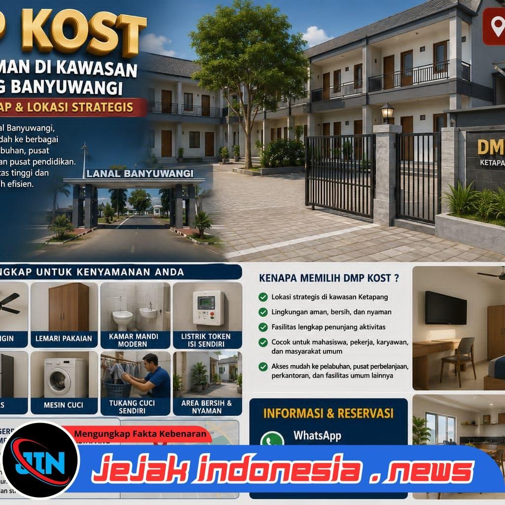 DMP Kost, Hunian Nyaman di Kawasan Ketapang Banyuwangi, Tawarkan Fasilitas Lengkap dan Lokasi Strategis