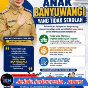 Ipuk Tegaskan Tak Boleh Ada Anak Banyuwangi Putus Sekolah, Pemkab Siapkan Solusi dan Posko SPMB di Setiap Kecamatan