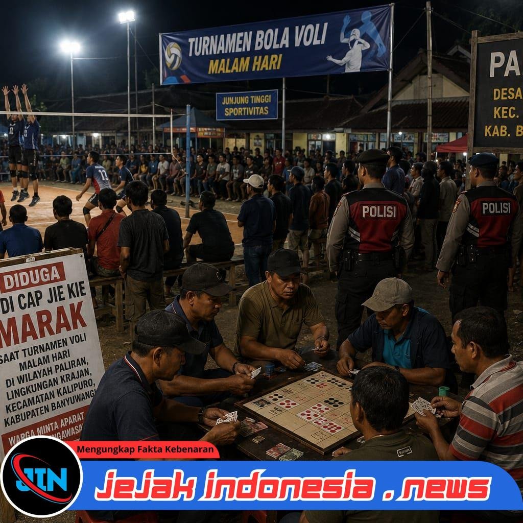 Diduga Judi Cap Jie Kie Marak Saat Turnamen Voli Malam Hari di Paleran Ketapang, Warga Minta Aparat Lakukan Pengawasan