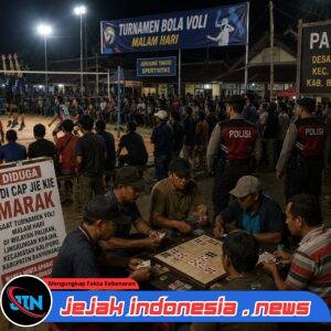 Diduga Judi Cap Jie Kie Marak Saat Turnamen Voli Malam Hari di Paleran Ketapang, Warga Minta Aparat Lakukan Pengawasan