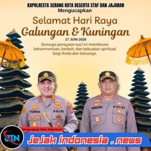 Kapolresta Serang Kota beserta jajaran mengucapkan selamat hari raya Galungan