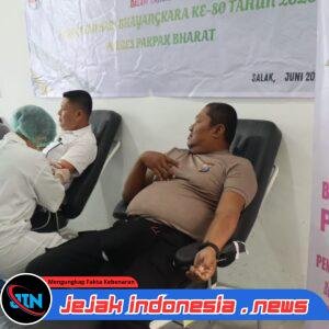 Bakti Kesehatan Dalam Rangka HUT Bhayangkara Ke – 80 Polres Pakpak Bharat Laksanakan Donor Darah Bantu Masyarakat.