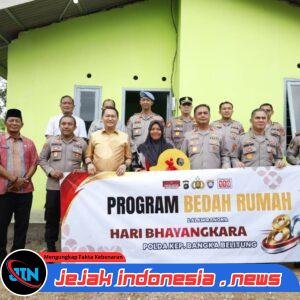 *Polda Babel Kembali Resmikan Bedah Rumah Di Pangkalpinang, Irjen Pol Viktor : Kami Yakin Ini Membantu Masyarakat*