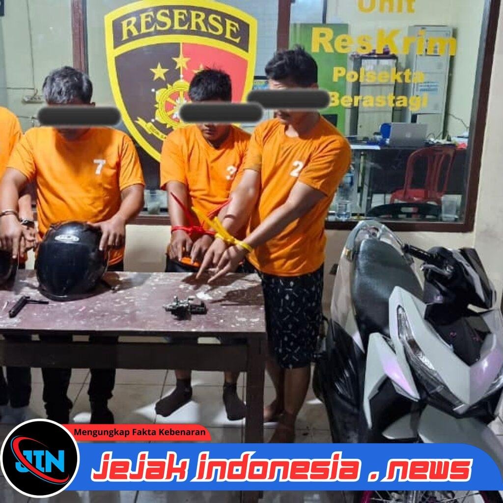 Sindikat Curanmor Antar Wilayah Dibongkar, Empat Pelaku Ditangkap Unit Reskrim Polsek Berastagi
