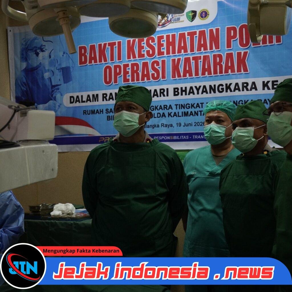 Bakti Kesehatan Hari Bhayangkara ke-80, Polda Kalteng Gelar Operasi Katarak Gratis untuk Masyarakat