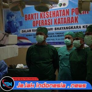 Bakti Kesehatan Hari Bhayangkara ke-80, Polda Kalteng Gelar Operasi Katarak Gratis untuk Masyarakat
