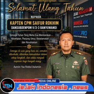PT Cahaya Pers Group Sampaikan Ucapan Selamat Ulang Tahun kepada Kapten CPM Saifur Rokhim
