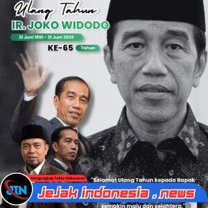 Ketua Umum PW FRN Agus Flores Sampaikan Ucapan Selamat Ulang Tahun ke-65 untuk Presiden ke-7 RI Joko Widodo
