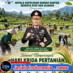 *Peringati Hari Krida Pertanian 2026, Kapolda Banten Ajak Perkuat Ketahanan Pangan Nasional*