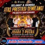 Tunjukkan Semangat Juang Bhayangkara, Tim Beladiri Polresta Banyuwangi Raih Podium di Kapolda Jatim Cup 2026