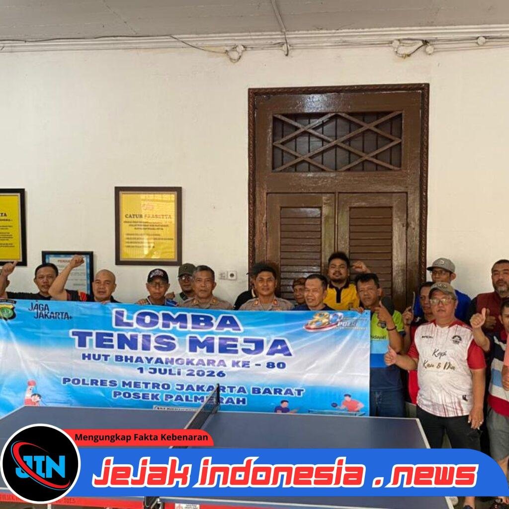 Sambut Hari Bhayangkara ke-80, Polsek Palmerah Buka Lomba Tenis Meja Penuh Sportivitas*