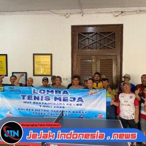 Sambut Hari Bhayangkara ke-80, Polsek Palmerah Buka Lomba Tenis Meja Penuh Sportivitas*