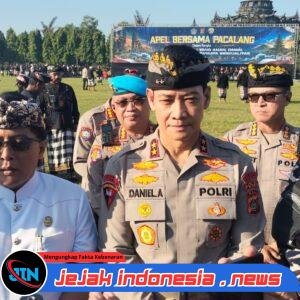 Gelar Apel Bersama Pecalang Polda Bali Komitmen Jaga Kamtibmas Dan Pariwisata Berkualitas