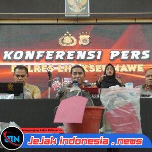 Polres Lhokseumawe Ungkap Dugaan Percobaan Pencurian Disertai Pembakaran Toko Emas