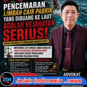 Buang Limbah Cair Pabrik Kelaut Suatu Kejahatan Lingkungan Yang Tak Bisa Ditoleransi