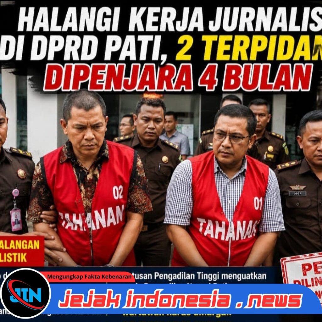 Halangi Tugas Jurnalis di DPRD Pati, Dua Terpidana Resmi Jalani Hukuman 4 Bulan Penjara