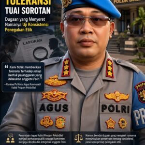 Pernyataan Kabid Propam Polda Bali Soal “Tak Ada Toleransi” Tuai Sorotan, Publik Pertanyakan Konsistensi Penegakan Etik