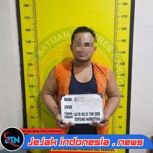 SATRES NARKOBA POLRESTA DELI SERDANG BERHASIL AMANKAN TERDUGA PELAKU PENYALAHGUNAAN NARKOTIKA, SITA SHABU 5,79 GRAM