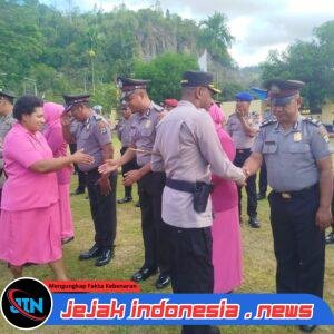 53 Personel Polres Raja Ampat Naik Pangkat, Kapolres AKBP Jems O. Tegai: Jadikan Motivasi Tingkatkan Pelayanan