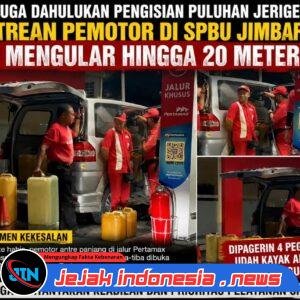 Diduga Dahulukan Puluhan Jerigen, Antrean Pemotor di SPBU Jimbaran Mengular 20 Meter, Warga Pertanyakan Prioritas Pelayanan