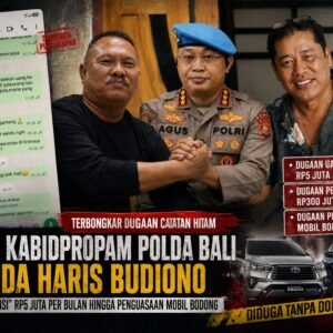 Terbongkar Dugaan Catatan Hitam Mantan Kabidpropam Polda Bali dan Ipda Haris Budiono: Dugaan Uang “Atensi” Rp5 Juta per Bulan hingga Penguasaan Mobil Bodong