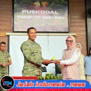 Yonif TP 928/Brata Sena Yudha Gelar Perayaan Ulang Tahun Bersama dan Resmikan Kantor Persit KCK Cabang Yonif TP 928/BSY, Perkuat Soliditas Keluarga Besar Satuan