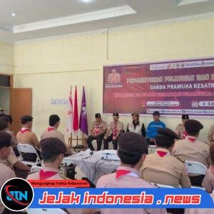 Tim Cegah Satgaswil Sumut Densus 88 AT Polri Jadi Narsum Pada Kegiatan Daerah Gerakan Pramuka Sumut.