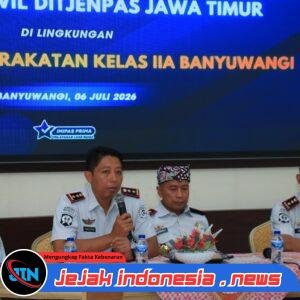 Beri Pengarahan di Lapas Banyuwangi, Kakanwil Kusnali Jabarkan Strategi Tiga Kunci Pemasyarakatan Aman