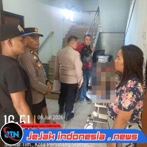 Melalui Laporan CC 110, Polsek Siantar Barat Cek TKP Temuan Mayat di Pasar Horas