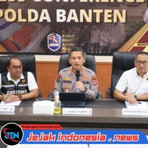 *Polda Banten Ungkap Peredaran Rokok Tanpa Pita Cukai, Amankan 89 Bal Rokok Ilegal*