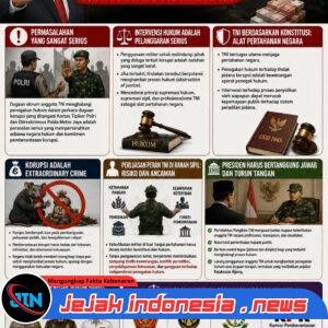 Presiden Harus Turun Tangan: TNI adalah Alat Pertahanan Negara, Bukan Tameng bagi Dugaan Koruptor
