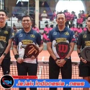 Polresta Sidoarjo Gelar Turnamen Padel, Meriahkan Hari Bhayangkara Ke-80