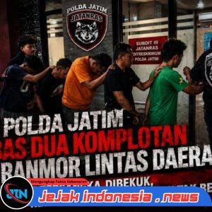 Polda Jatim URC Subdit III Jatanras,Libas Dua Komplotan Curanmor Lintas Daerah! 7 Tersangka Dibekuk, Residivis hingga Penadah Tak Berkutik