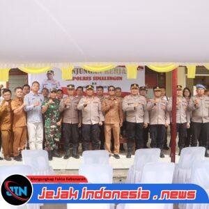 Kunker Maraton Sehari, Kapolres Simalungun Sambangi Tiga Polsek Tegaskan Soliditas TNI-Polri-Pemerintah