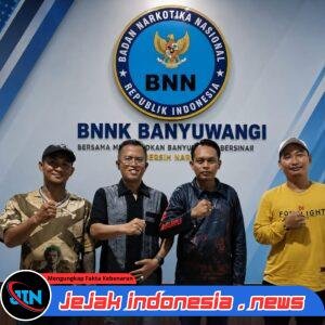 Kolaborasi dengan BNNK Banyuwangi, Media Jejak-Indonesia Berkomitmen Dukung Gerakan P4GN dan Wujudkan Banyuwangi Bersinar