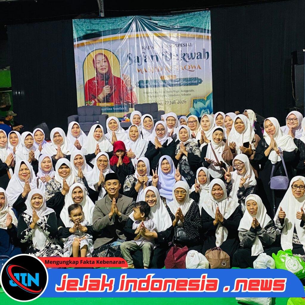 160 Jamaah Ma’an Najah Hadiri Safari Dakwah Bunda Angelina Sondakh di Sidoarjo