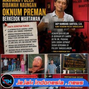 Kanit Reskrim Polsek Tanggulangin Sidoarjo Disorot, Marwah Polisi Dibawah Naungan Oknum Preman Berkedok Wartawan