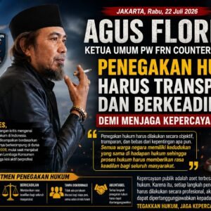 Agus Flores Soroti Penegakan Hukum, Tegaskan Transparansi dan Keadilan Kunci Menjaga Kepercayaan Publik