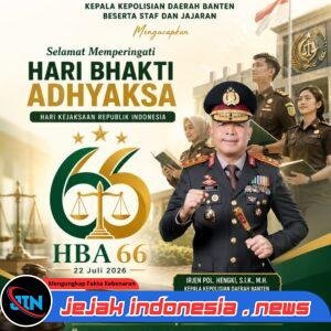 Polda Banten Ucapkan Selamat Hari Bhakti Adhyaksa ke-66*