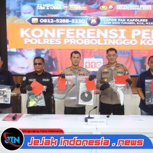Polres Probolinggo Kota Amankan 5 Tersangka Pelempar Bondet di Mayangan