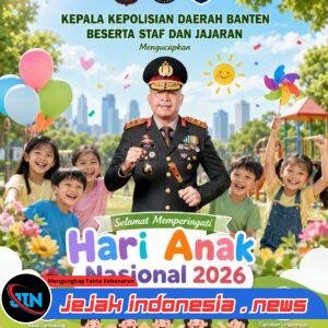 *Peringati Hari Anak Nasional 2026, Polda Banten Ajak Masyarakat Lindungi Hak Anak*