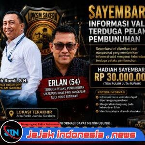 Sayembara Rp30 Juta Dibuka, LPK-SM Sakera Ajak Masyarakat Beri Informasi Valid Terkait Terduga Pelaku Pembunuhan