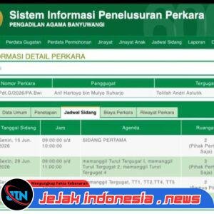 Penggugat Perkara Waris di Pengadilan Agama Banyuwangi Ajukan Permohonan Sita Jaminan atas SHM No. 1208
