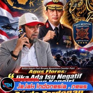 Ketua Umum Fast Respon Nusantara Counter Polri Agus Flores: “Jika Ada Isu Negatif tentang Kapolri, Saya Akan Menjadi Garda Terdepan”