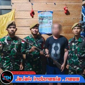 Kepercayaan Masyarakat Meningkat, Satgas Pamtas Terima Penyerahan Senjata Rakitan di Perbatasan RI-Malaysia