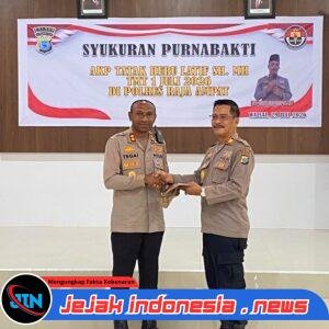 Purnabakti Setelah 38 Tahun Mengabdi, Pelepasan AKP Tatak Heru Latif di Polres Raja Ampat Diwarnai Haru
