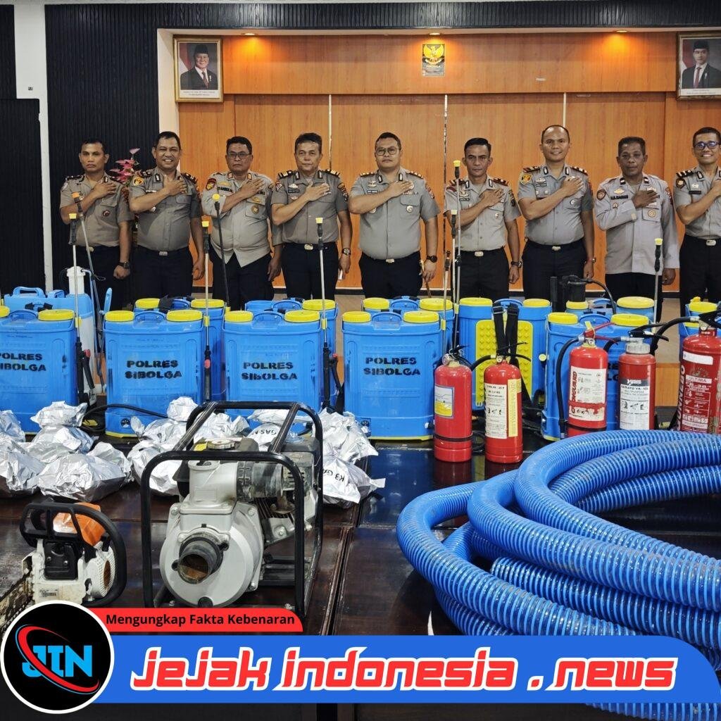 Kapolres Sibolga Tinjau Kesiapan Personel dan Peralatan Penanggulangan Karhutla