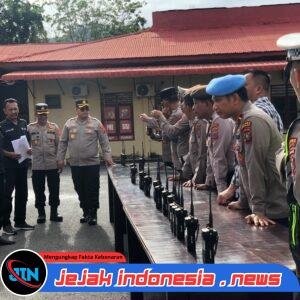 Kapolres Sibolga Periksa Kesiapan HT Personel, Pastikan Komunikasi Tugas Berjalan Optimal