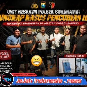 Unit Reskrim Polsek Sukorambi Ungkap Kasus Pencurian HP, Tersangka Diamankan di Wilayah Hukum Polres Badung