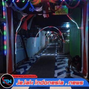 Semarak HUT ke-81 Kemerdekaan RI, Warga RW 3 Lingkungan Krajan Kelurahan Lateng Kompak Hiasi Kampung
